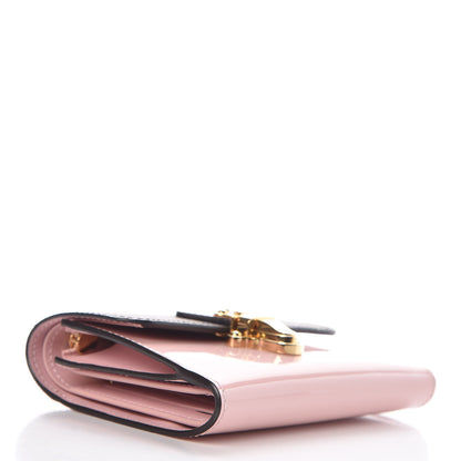 Louis Vuitton Patent Calfskin Monogram Cherrywood Compact Wallet Rose Ballerine 4 of 7