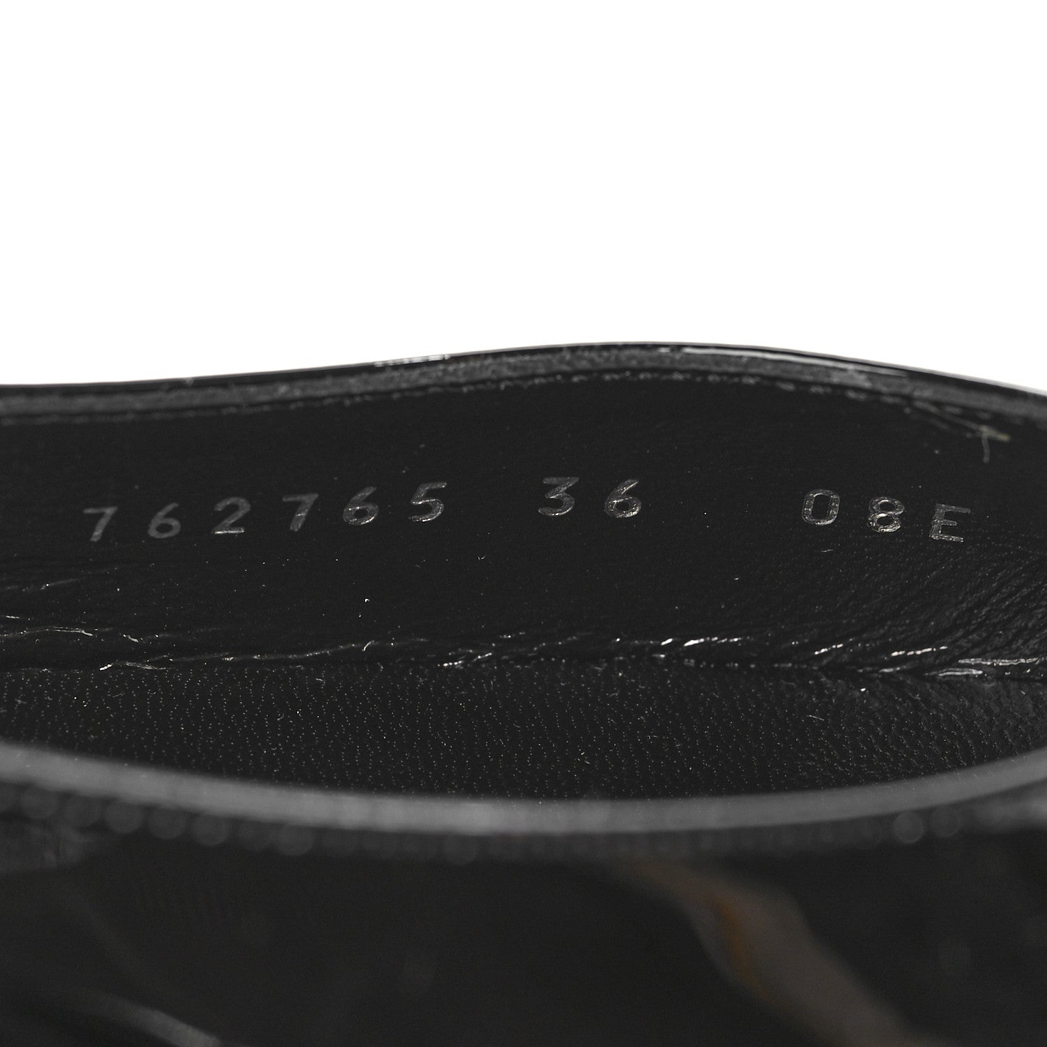 Gucci Vernice Crystal GG Harlow Ballet Flats 36 Black 7 of 10