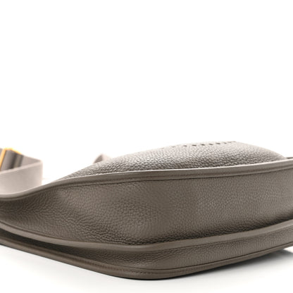 Hermes Taurillon Clemence Evelyne III PM Etain 9 of 10