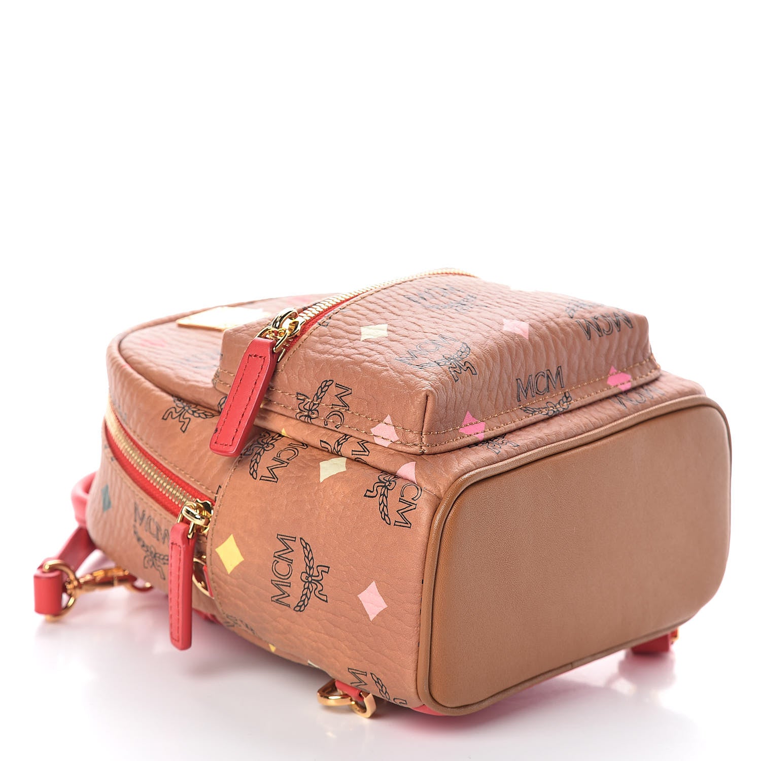 MCM Visetos Spektrum X-Mini Backpack Cognac 4 of 11