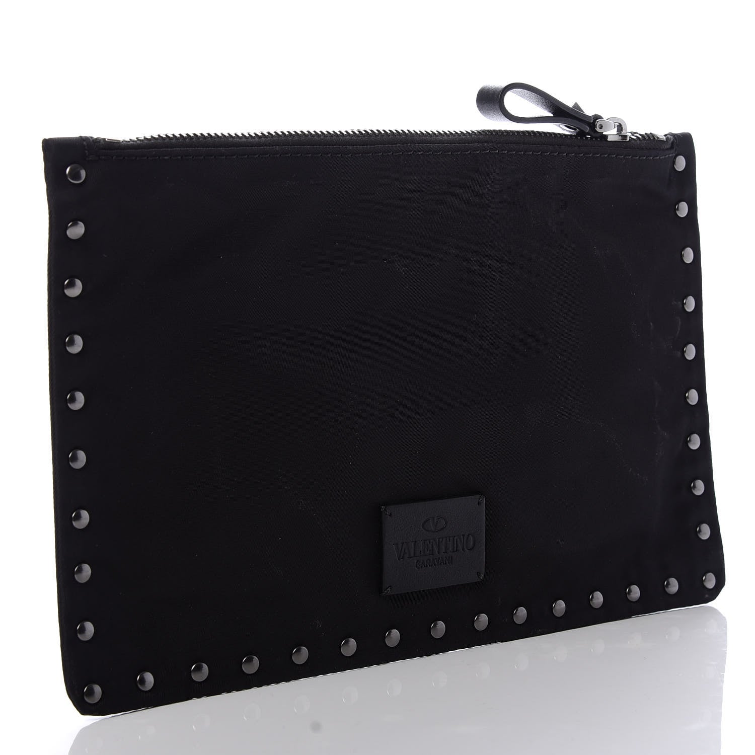 Valentino Garavani Nylon Rockstud Zip Pouch Black 3 of 6