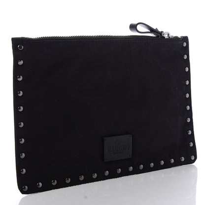 Valentino Garavani Nylon Rockstud Zip Pouch Black 3 of 6