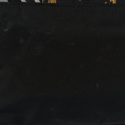 Versace Nylon Baroque Zebra Print Backpack Black Multicolor 17 of 18
