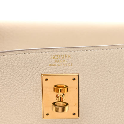 Hermes Togo Kelly Retourne 32 Craie 6 of 26