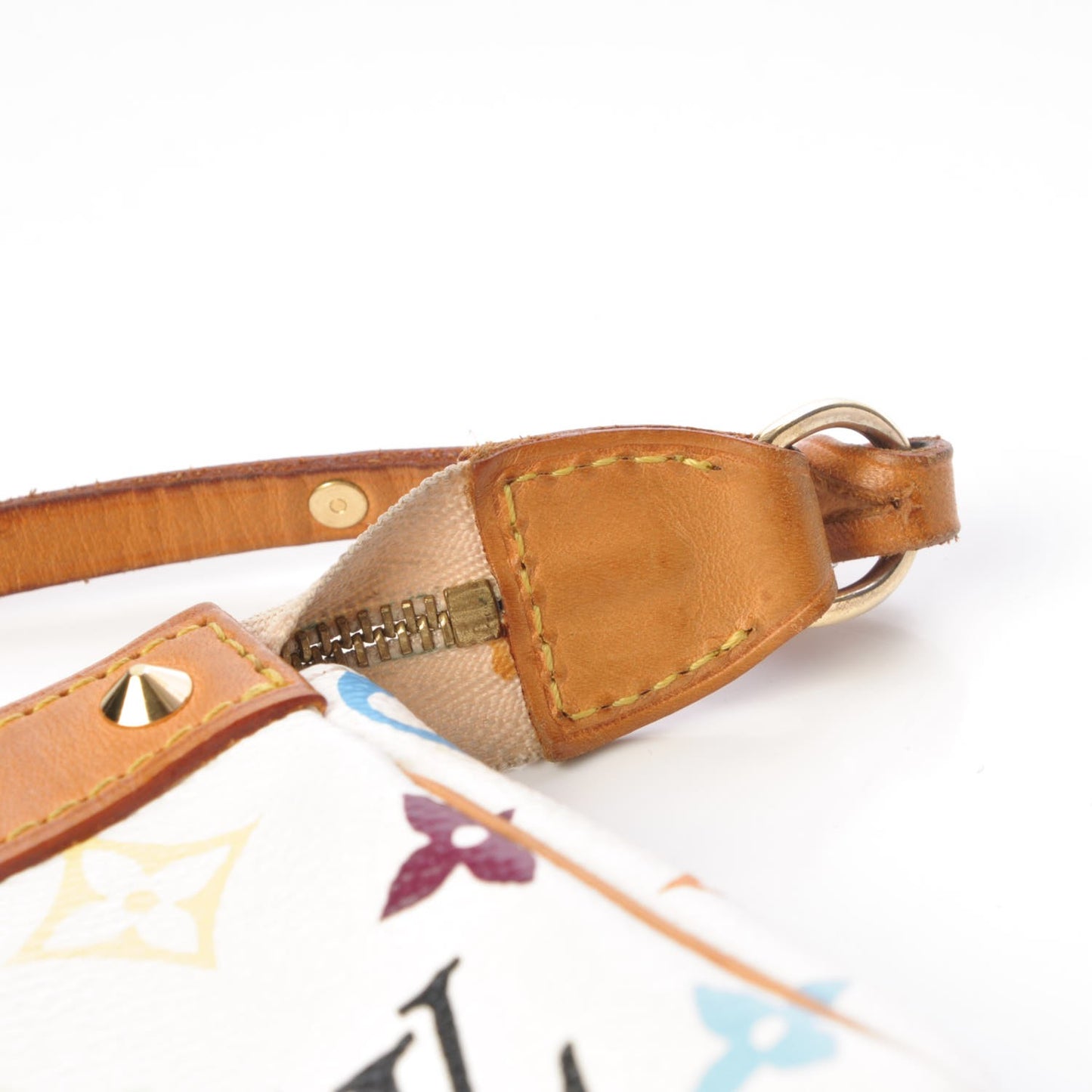 Monogram Multicolor Pochette Accessories White