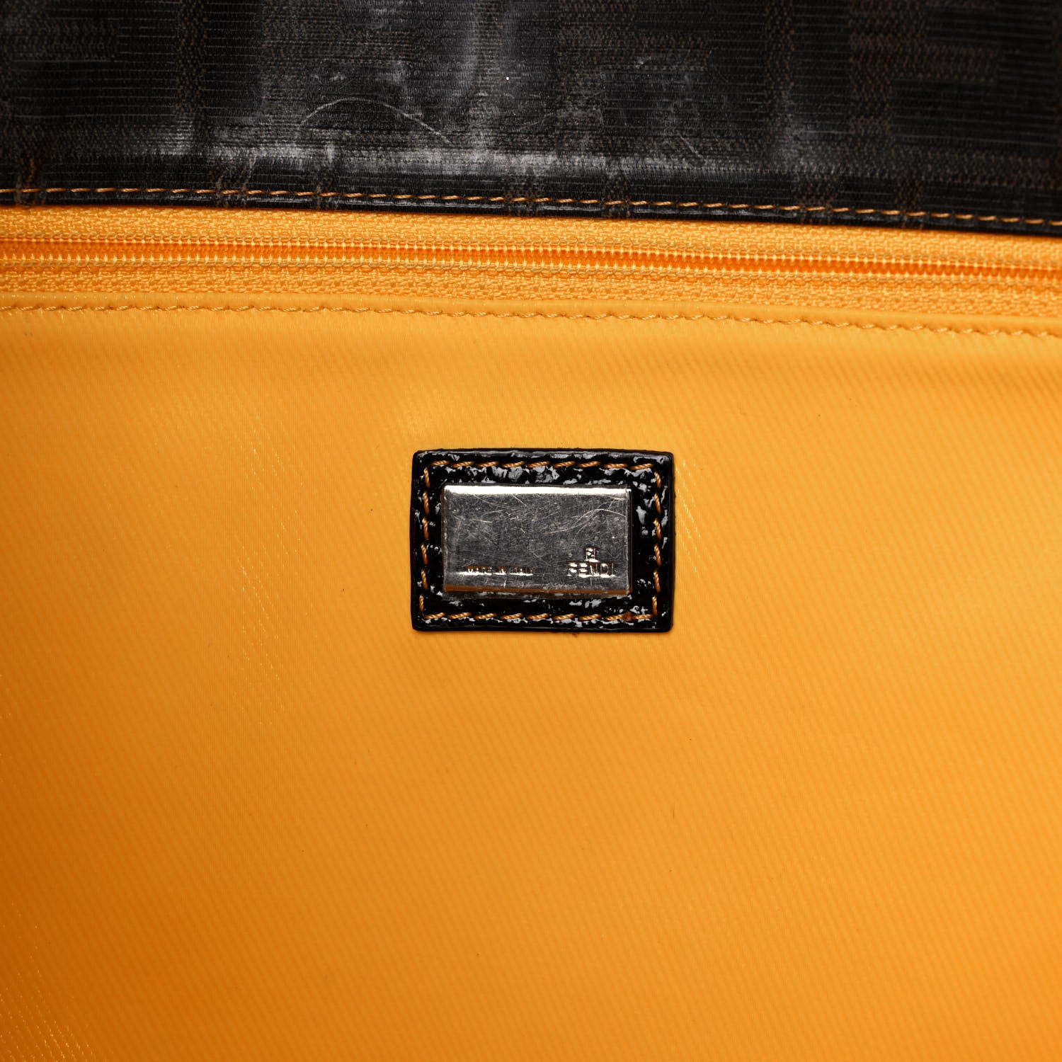 Fendi Zucca Spalmati Matrioska Roll Tote Tobacco Black 6 of 20