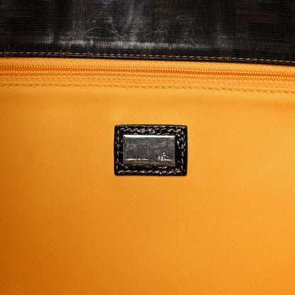 Fendi Zucca Spalmati Matrioska Roll Tote Tobacco Black 6 of 20