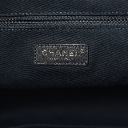 Chanel Denim Large Deauville Tote Blue Orange 8 of 12