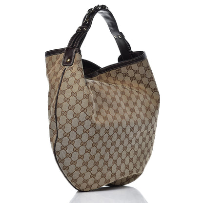 Gucci Monogram Large Wave Hobo Dark Brown 3 of 7