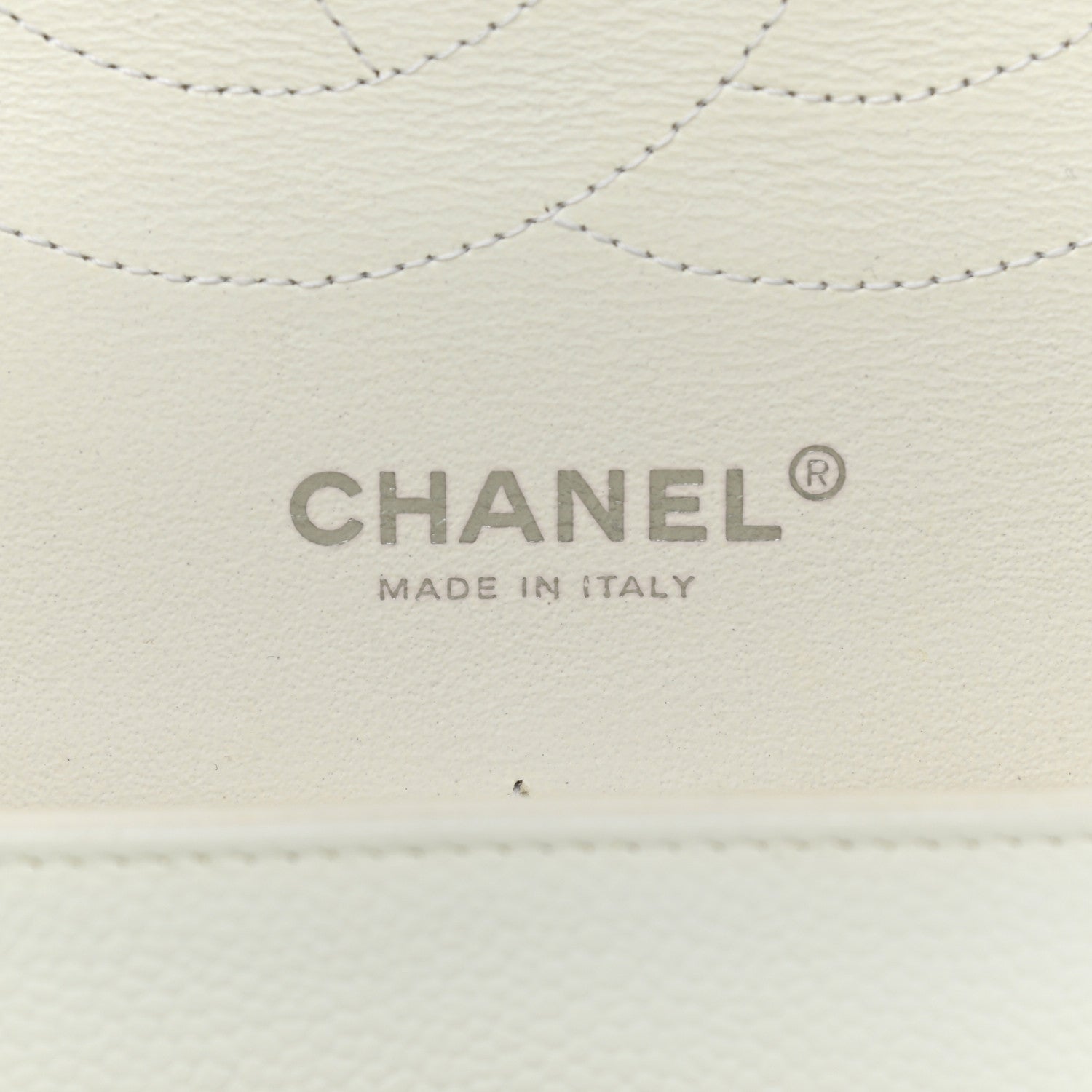Chanel Caviar Quilted Jumbo Double Flap White 6 of 12