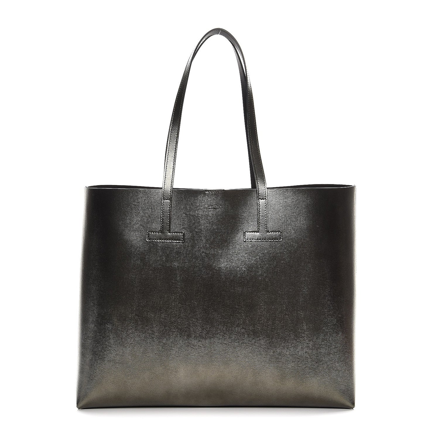 Laminated Calfskin Medium T Tote Anthracite
