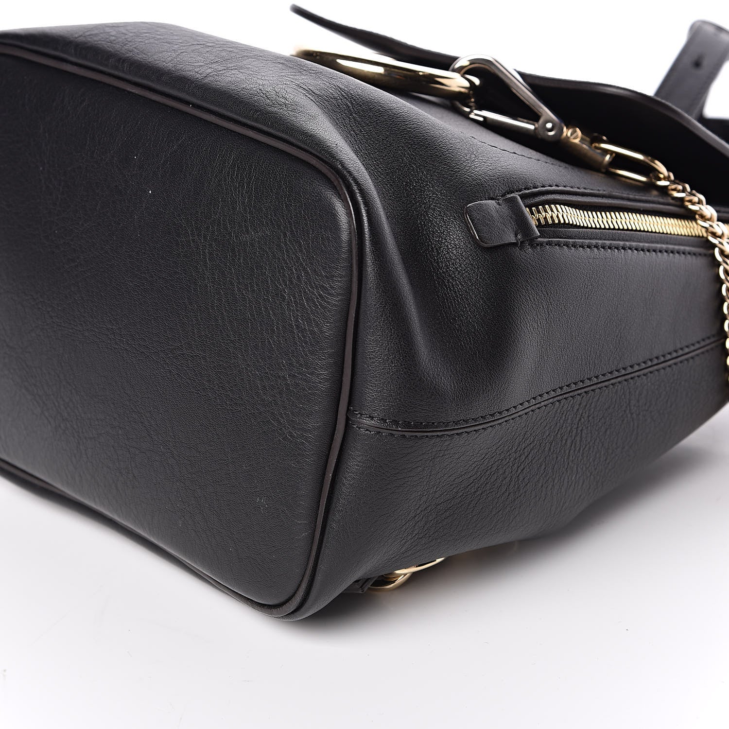 Chloe Suede Calfskin Small Faye Backpack Black 9 of 12