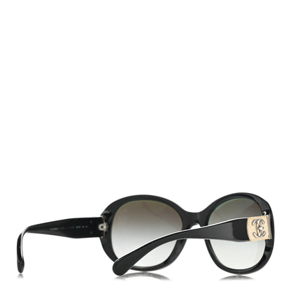 Chanel Acetate CC Turnlock Sunglasses 5235-Q Black Beige 4 of 7