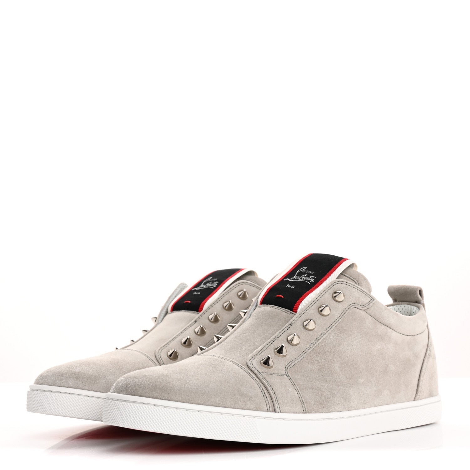 Christian Louboutin Suede Mens Fique A Vontade Sneakers 42.5 Goose 4 of 10