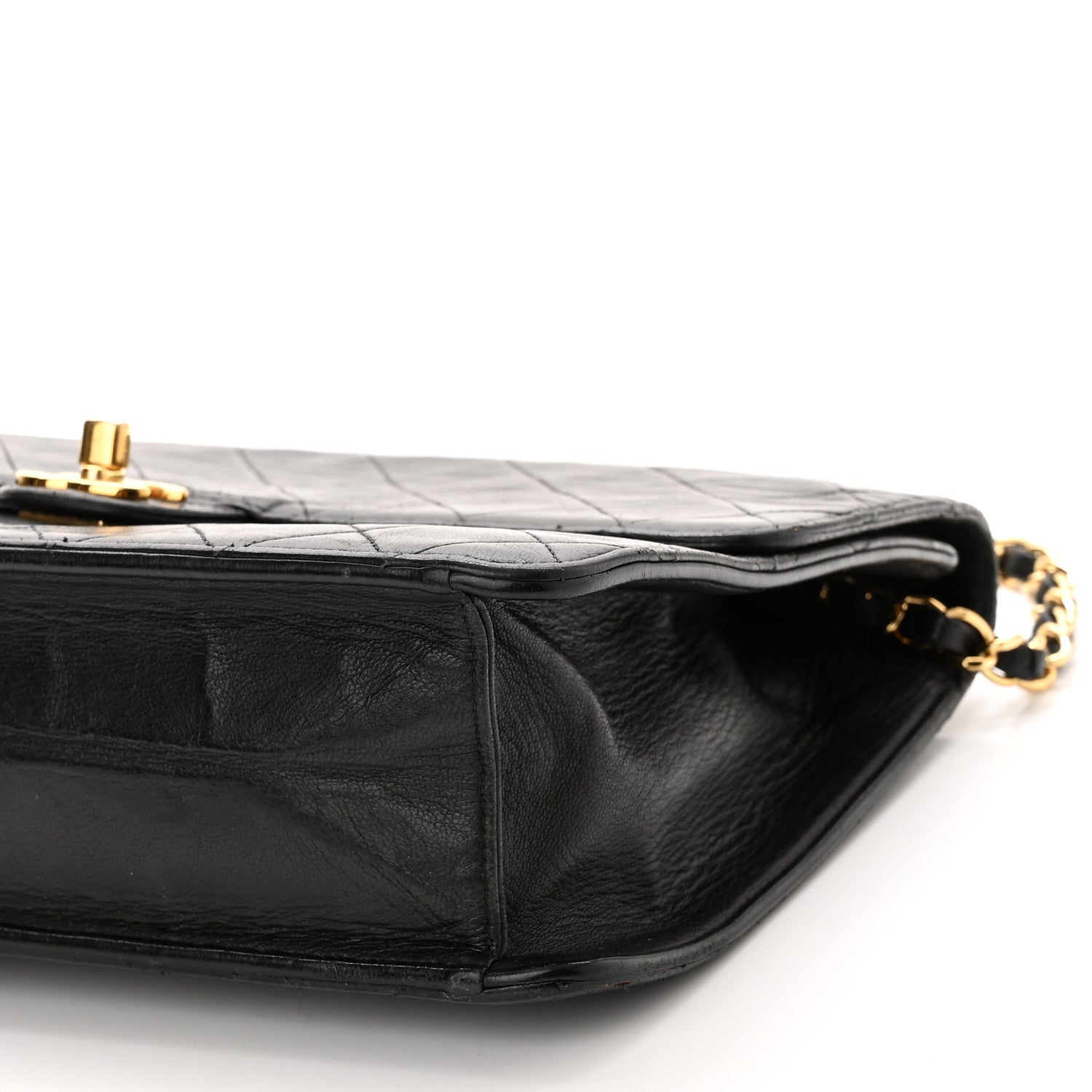 Chanel Lambskin Quilted Medium Single Flap Black 11 of 13