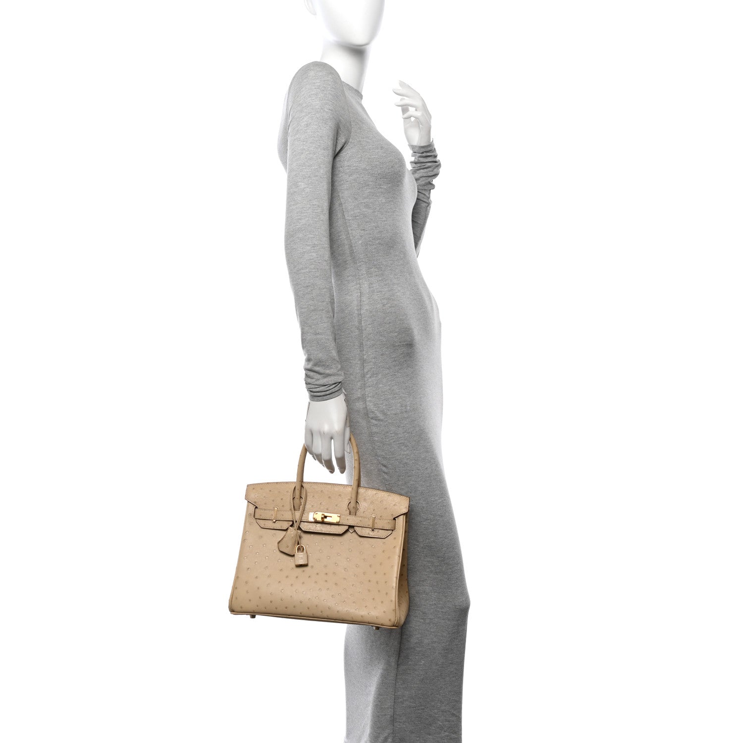 Hermes Ostrich Birkin 30 Parchemin 2 of 10