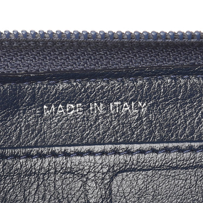 Chanel Caviar Large CC Timeless Zip Around Wallet Blue 7 of 11