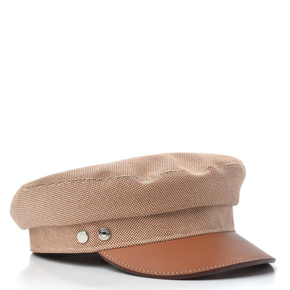 Hermes Cotton Silk Swift Clou de Selle Vauban Cap 57 Marron Alezan Gold 5 of 8