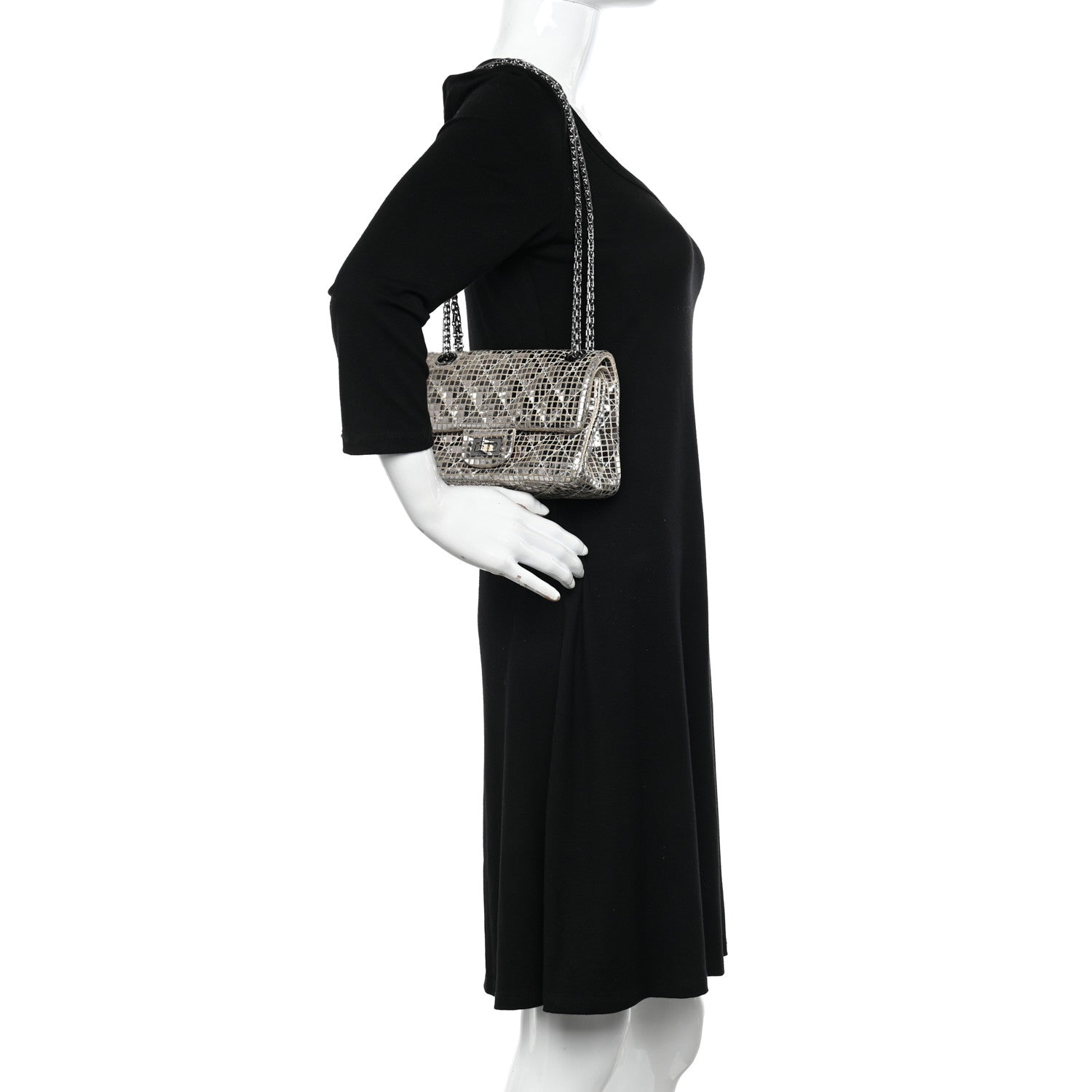 Chanel Mirror 2.55 Reissue 224 Flap Silver 2 of 12