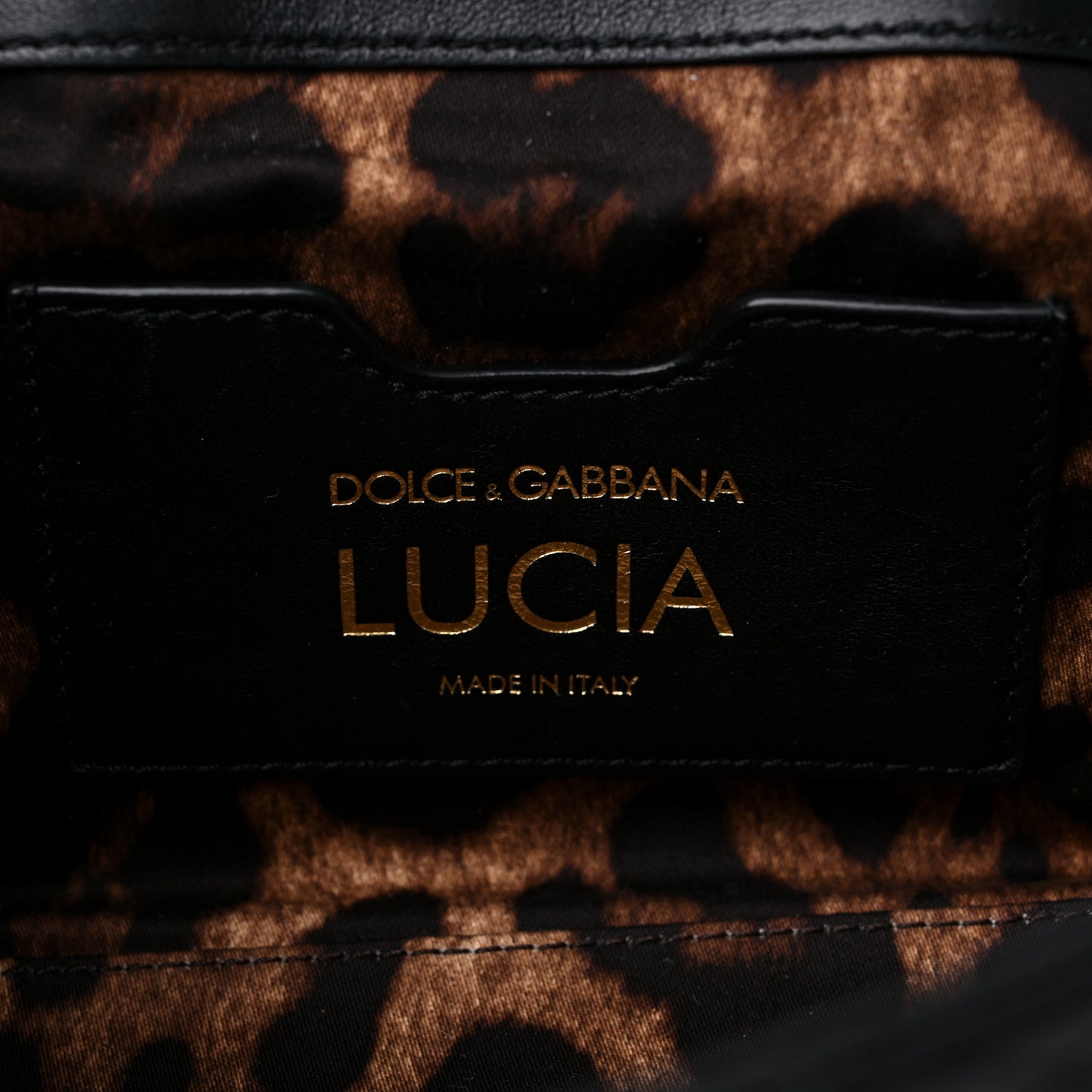 Lambskin Watersnake Embellished Lucia Shoulder Bag Black