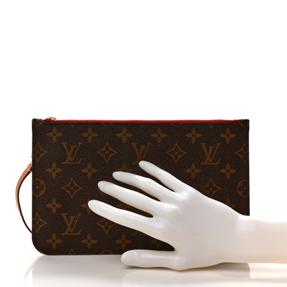 Louis Vuitton Monogram Neverfull MM GM Pochette Cherry 2 of 6