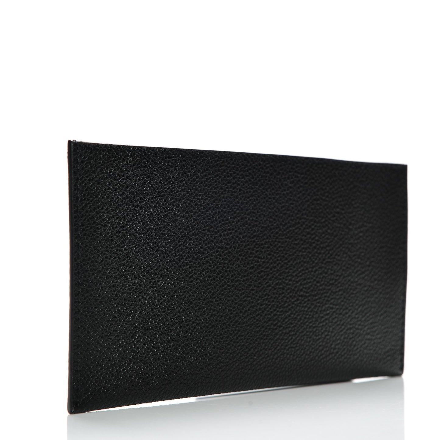 Calfskin Felicie Chain Wallet Card Holder Insert Black