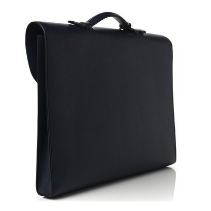 Hermes Epsom Sac A Depeches Light 1-37 Briefcase Bleu Nuit 3 of 10