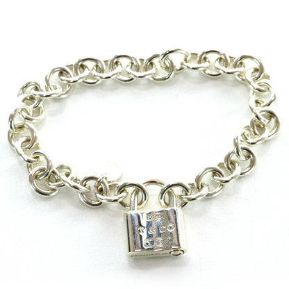Tiffany Sterling Silver 1837 Lock Charm Bracelet 1 of 5