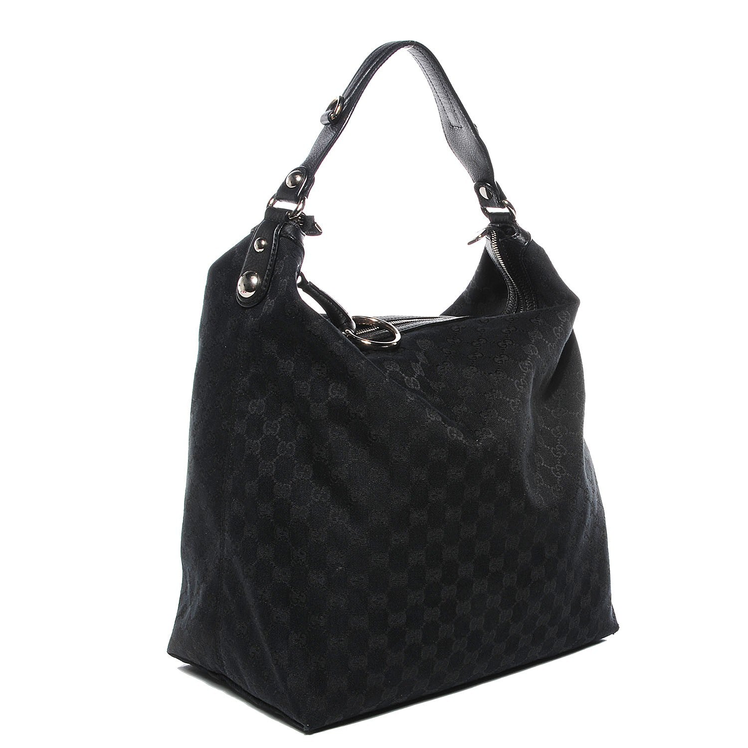 Gucci Monogram Icon Bit Large Hobo Black 3 of 9