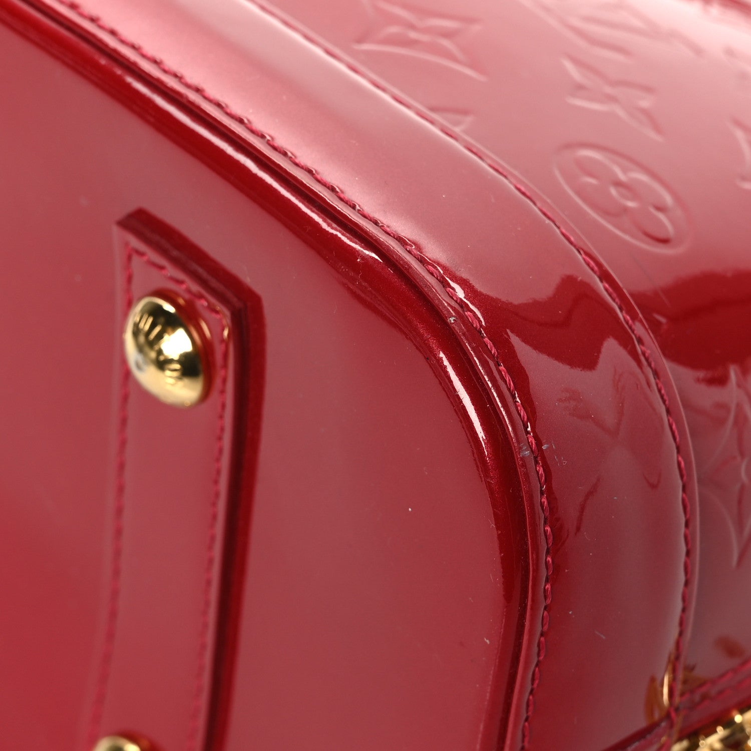 Louis Vuitton Vernis Alma PM Pomme D'Amour 8 of 10