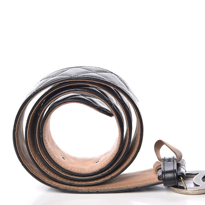 Chanel Lambskin Quilted CC Belt 85 34 Black 6 of 12