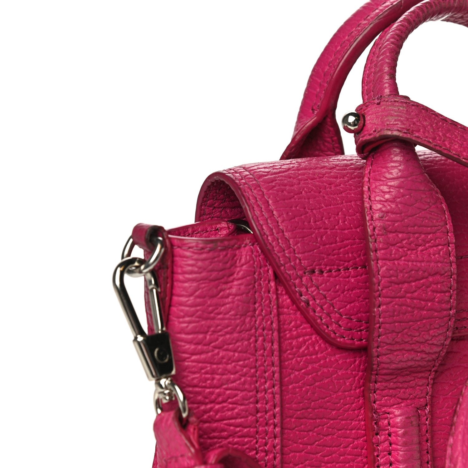 3.1 Phillip Lim Textured Calfskin Mini Pashli Satchel Fuschia 27 of 34