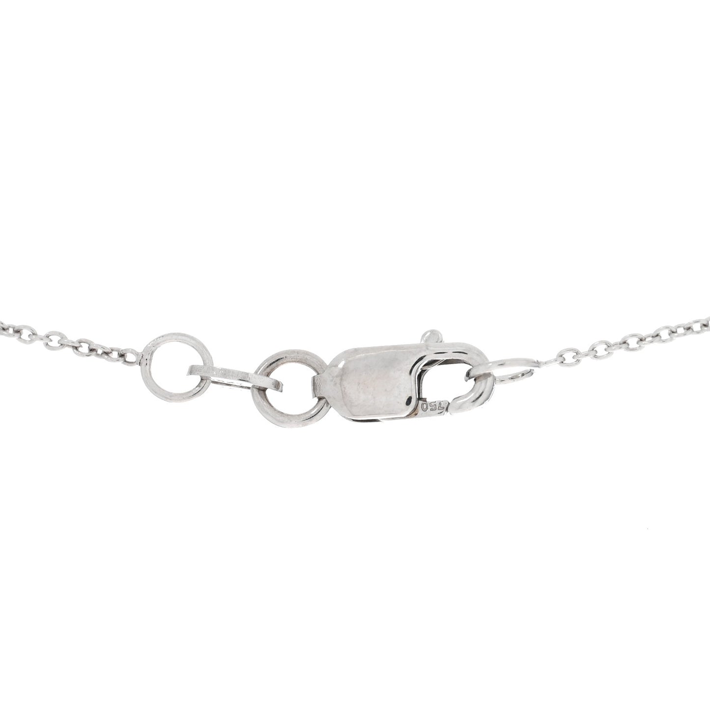 18K White Gold Diamond Tiny Treasures Hamsa Pendant Necklace