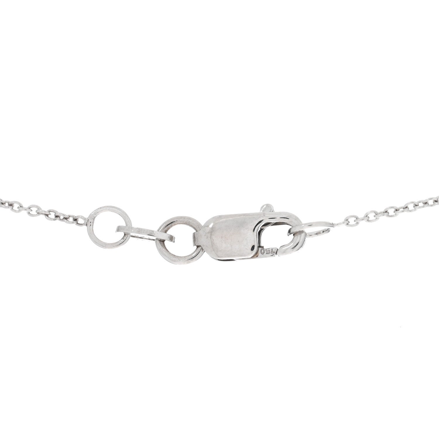 Roberto Coin 18K White Gold Diamond Tiny Treasures Hamsa Pendant Necklace 4 of 5