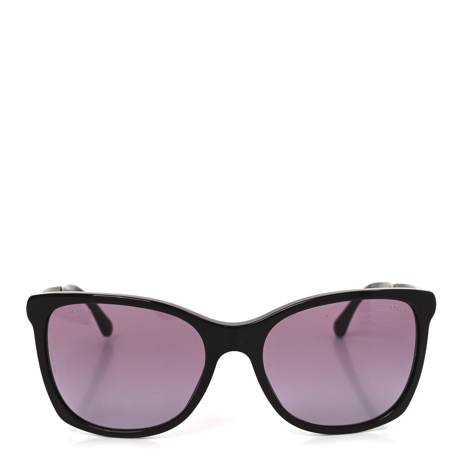 Chanel Tweed CC Polarized Sunglasses 5348 Burgundy 2 of 8
