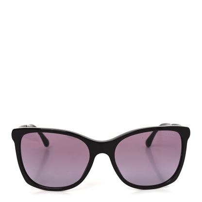 Chanel Tweed CC Polarized Sunglasses 5348 Burgundy 2 of 8