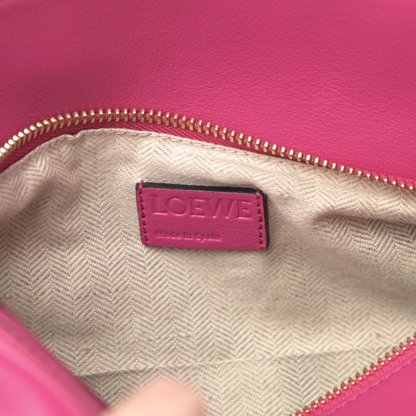 Calfskin Small Puzzle Bag Fuchsia