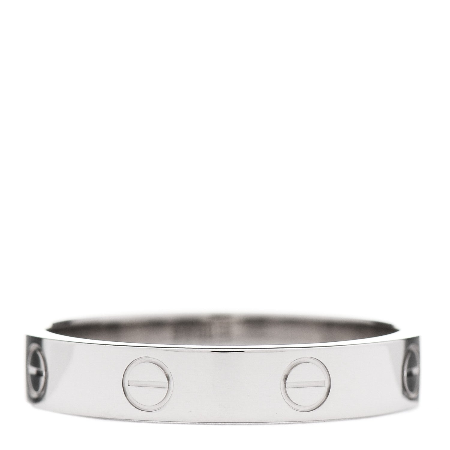 Cartier 18K White Gold 4mm LOVE Wedding Band Ring 60 9.25 2 of 3