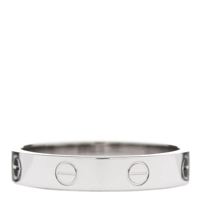 Cartier 18K White Gold 4mm LOVE Wedding Band Ring 60 9.25 2 of 3