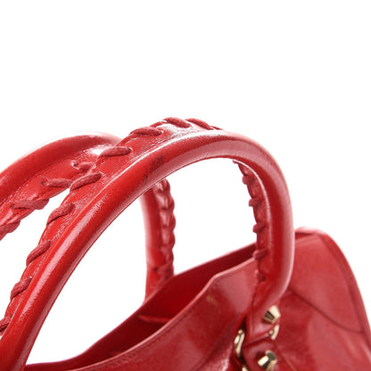 Balenciaga Glossy Nappa Gold Metallic Edge Hardware City Rouge Grenade 8 of 8