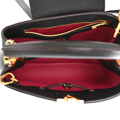 Louis Vuitton Taurillon Capucines BB Black 5 of 9