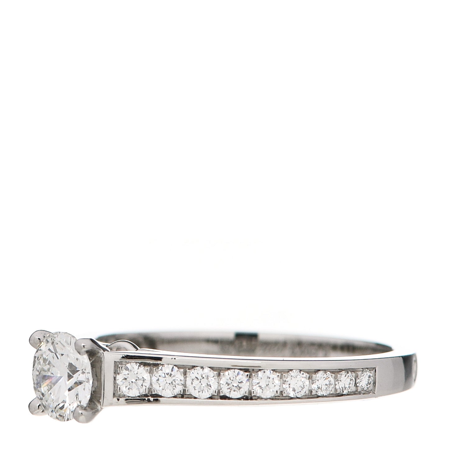 Platinum Diamond .40ct Solitaire 1895 Engagement Ring 50 5.25