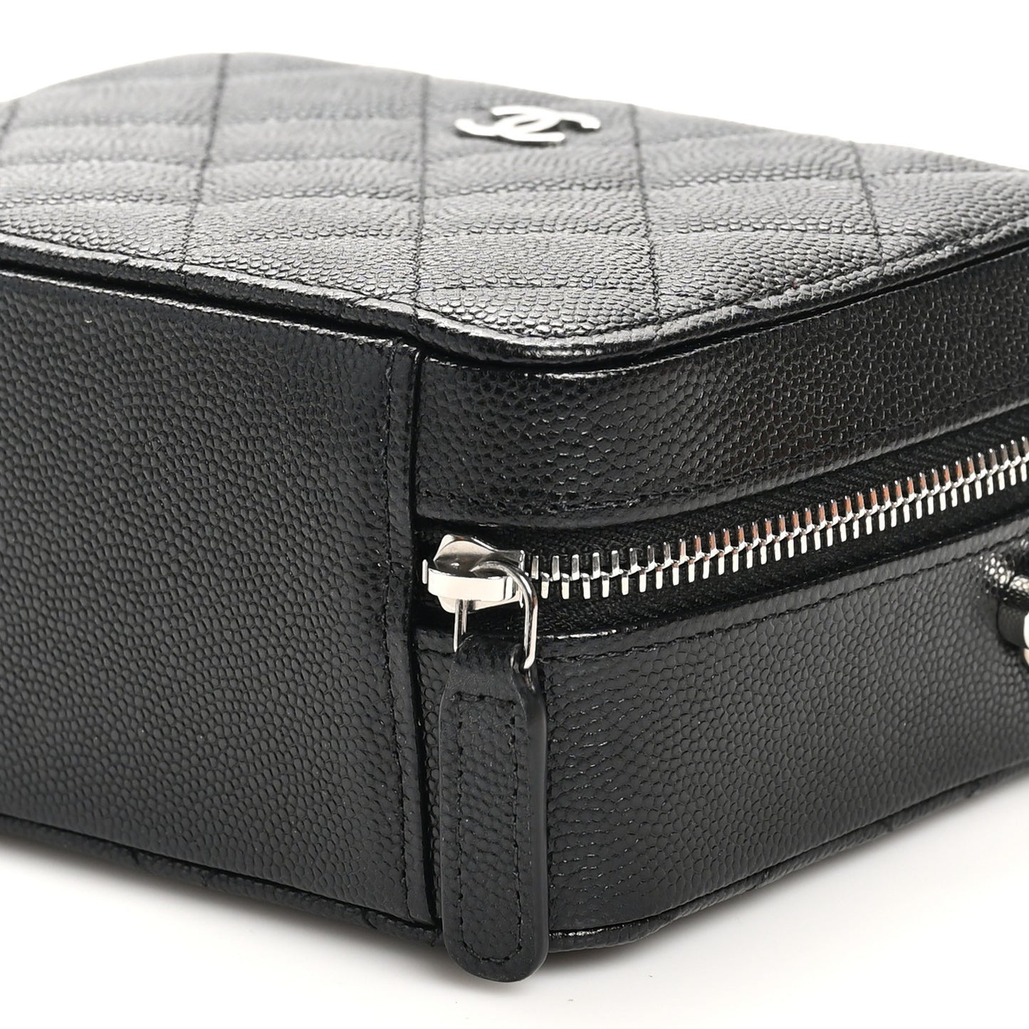 Caviar Quilted Camera Bag Black