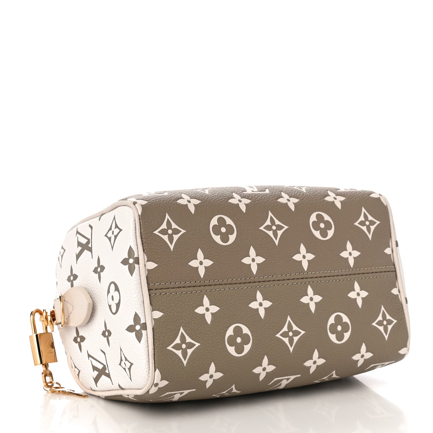 Louis Vuitton Empreinte Monogram Spring in the City Speedy Bandouliere 20 Kaki Beige Cream 4 of 9