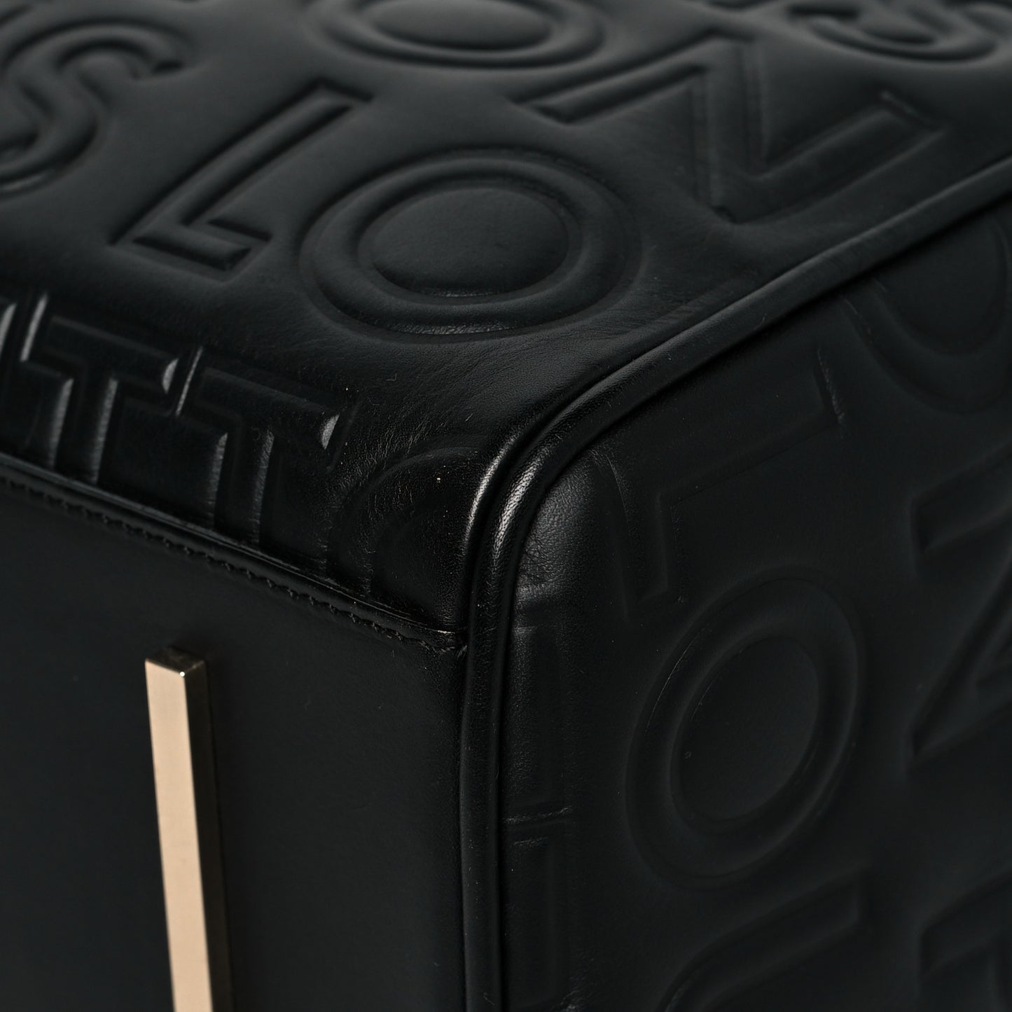 Calfskin Embossed Mini Cube Speedy Black