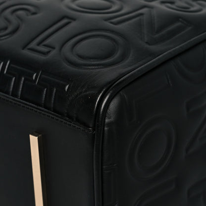 Louis Vuitton Calfskin Embossed Mini Cube Speedy Black 9 of 12