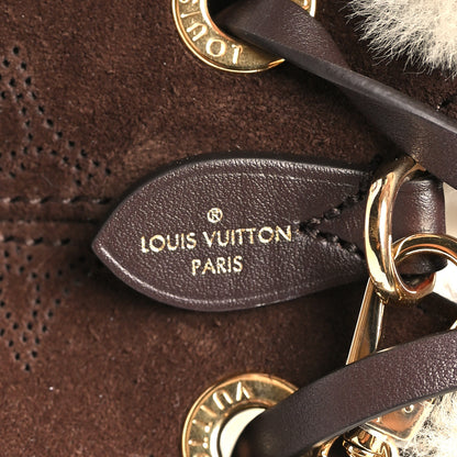 Louis Vuitton Suede Mahina Shearling Cozygram Bella Chocolate 6 of 10