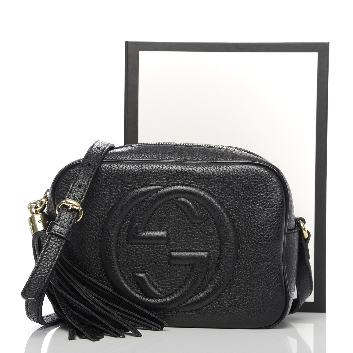 Gucci Pebbled Calfskin Small Soho Disco Bag Black 12 of 12