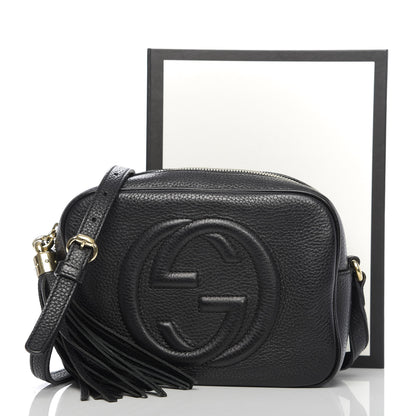 Gucci Pebbled Calfskin Small Soho Disco Bag Black 12 of 12