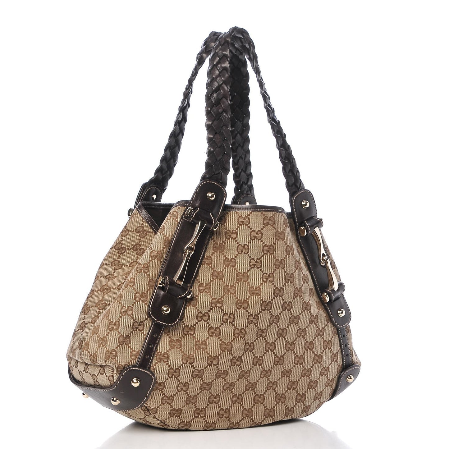 Monogram Small Pelham Shoulder Bag Dark Brown